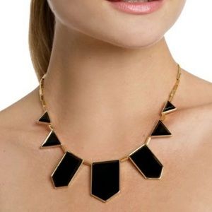 House of Harlow 1960 black triangle necklace
